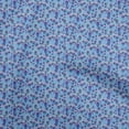 thumbnail image 1 of oneOone Velvet Medium Blue Fabric Kalamkari Craft Projects Decor Fabric Printed By The Yard 58 Inch Wide, 1 of 5