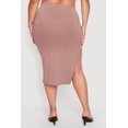 thumbnail image 4 of Women's Plus Size High Waisted Soft Knit Midi Skirt, 4 of 4