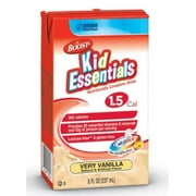 Angle View: BOOST KID ESSENTIALS Pediatric Oral Supplement / Tube Feeding Formula 1.5 Very Vanilla 8 oz. Tetra PK/2