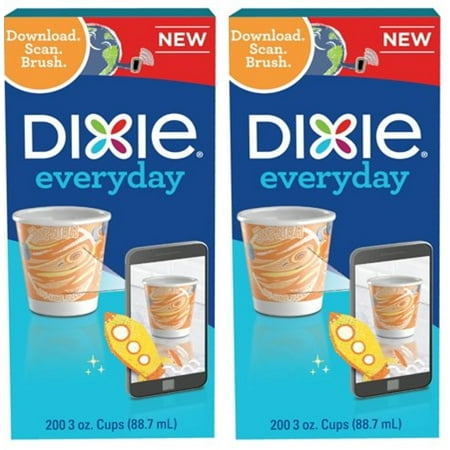 Paper Cup Cups - (2 Pack) Dixie 3oz Bath/Mouth Rinse Paper Cups, 200ct