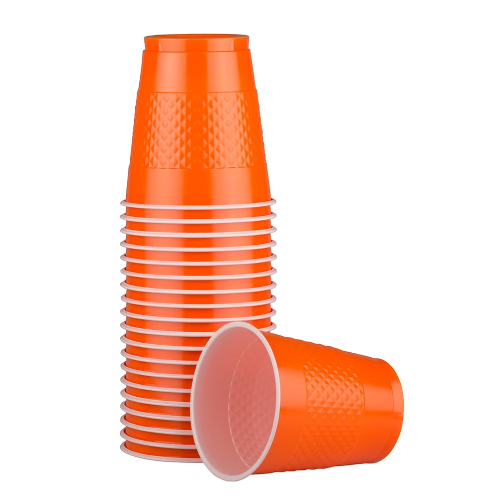 Diego’s Biggest Rescue Party Favor Cups – 16 Oz Reusable Plastic Cups For Kids Birthday, Orange Theme