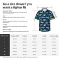 thumbnail image 6 of Haiem Cartoon Surfer Sharks Printed Hawaiian Shirt for Men - Men’s Casual Beach Summer Shirts - Stretch Fabric with Modern Fit-3X-Large, 6 of 7