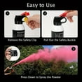 thumbnail image 3 of Colorful Reveal Powder Cannon for Gender Reveal, Wedding, Paintball, Sports Event, Photoshoots and Special Effects - Creative Colorful Smoke Bombs (Purple, 2 Pack), 3 of 5