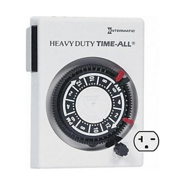 Intermatic HB114 Timer, Mechanical, 240V, 20A, Plug In