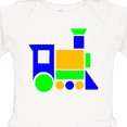 thumbnail image 4 of Inktastic Cute Colorful Train Boys or Girls Long Sleeve Baby Bodysuit, 4 of 5