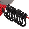 thumbnail image 3 of Outdoor Portable Clothesline Multifunctional Adjustable Anti Skid Hanging Rope with Hooks Red, 3 of 5