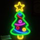 thumbnail image 3 of Árbol de Navidad LED Luz de letrero de Carga USB Obra visual Arte Navidad Artesanía Luz para pared, hogar, boda, restaurante, decoración Sunnimix Luz de letrero de neón, 3 of 8
