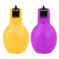 thumbnail image 2 of 2x silbatos para apretar a mano, silbato deportivo Manual portátil con sonido de Pvc suave para el hogar Amarillo y violeta Cola apretar silbatos, 2 of 8