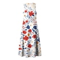 thumbnail image 6 of VBVC Women's Floral V-Neck Sleeveless Maxi Dress,Button Detail Loose Flowy Dress For Women,Ladies' Casual Patriotic Summer Sundress with Pockets,Multicolor,S-3XL, 6 of 8