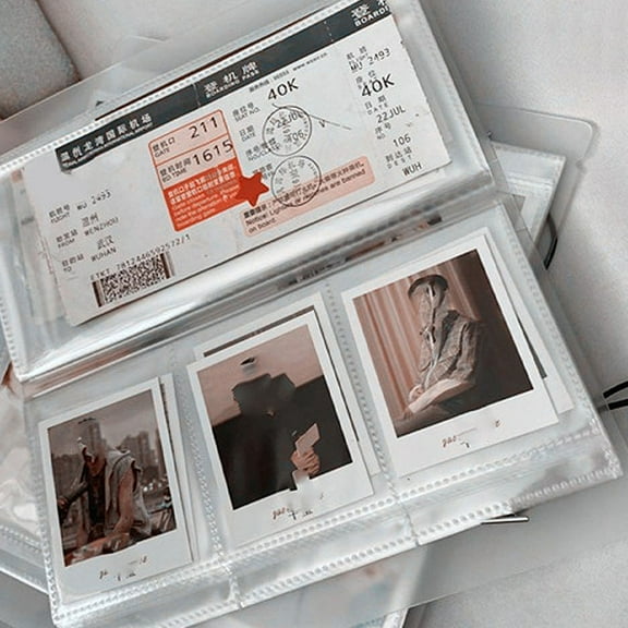 CTIRCHIU Clear Movie Ticket Storage Album, PP Material Organizer for Home, Portable Holder for Concert and