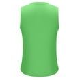 thumbnail image 4 of ZCFZJW Men's Muscle Cut Off Gym Workout Stringer Tank Tops Quick Dry Summer Sleeveless Athletic Tees Shirt Bodybuilding Fitness T-Shirts Green XXL, 4 of 6