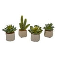 thumbnail image 5 of Nearly Natural Mixed Succulent Artificial Plant (Set of 4), 5 of 12