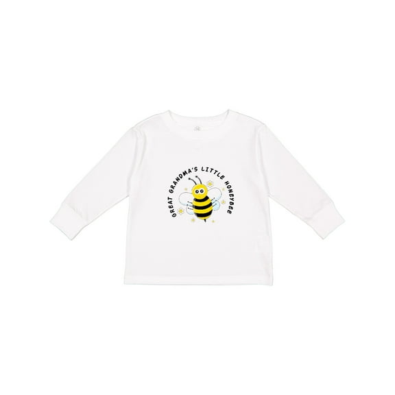 Inktastic great grandma's little honeybee Boys or Girls Long Sleeve Toddler T-Shirt