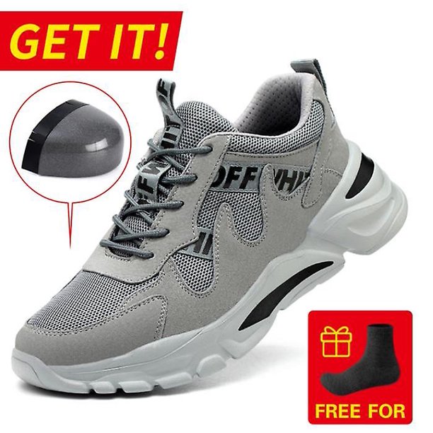 Zapatos de trabajo de seguridad para hombre, puntera de acero indestructible antigolpes, botas a prueba de pinchazos, zapatillas ligeras para hombre y mujer, cómodas zapatillas 40 esquí esquí Gafas de esquí