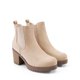 thumbnail image 3 of Botas Chelsea Nude con Tacón Grueso Alto de DREAM PAIRS, 3 of 7