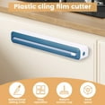 thumbnail image 3 of Wekvgz 3Pcs Plastic Wrap Dispenser with Slide Cutter Practical Food Wrap Dispenser Refillable Cling Film Dispenser Reusable Cling Wrap Dispenser Safe Food Plastic Wrap Dispenser for Home, 3 of 10
