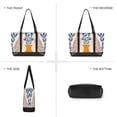 thumbnail image 6 of FORMRS Canvas Laptop Tote Bag for Women with 15.6" Computer Compartments Shoulder Handbag, Leopards Leaves, 6 of 7