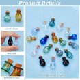thumbnail image 3 of 18 Pack 9 Colors Mini Potion Bottle Round Oval Vase Cork Stoppers Glass Bottles Mini Potion Bottle Wishing Drifting Bottles for DIY Crafts Wedding Birthday Party Favors, 3 of 5