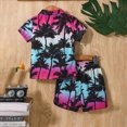 thumbnail image 5 of Toddler Boy Clothing Sets Stylish Dinosaur All Over Print T-Shirt & Denim Shorts 2-Piece Outfit Summer Denim Outfit 2-11 T, 5 of 7