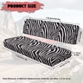 thumbnail image 6 of FKELYI Zebra Print UTV Seat Cover Waterproof Powersports Seats Covers Anti-Dust Mule Bench Seat Cover Compatible with Mule SX 2017-2023 Interior Decor, 6 of 7
