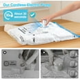 thumbnail image 2 of Cordless Electric Pump for Vacuum Storage Bags Travel Air Pump for Various Space Saver Bags Portable Rechargable Seal Bag Pump for Compression Clothes, Blanket, Luggage (White), 2 of 4