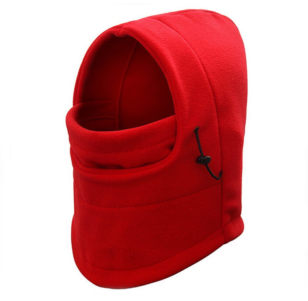 Adjustable Fleece Windproof Ski Face Mask Balaclavas Hood red by PureAid