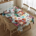 thumbnail image 2 of Colorful Fairy Princess Pattern Rectangle Tablecloth 60"x84",Waterproof Polyester Rectangle Table Cloth, Wipeable Spillproof Polyester Tablecloth for Dining, Camping, Indoor and Outdoor, 2 of 5