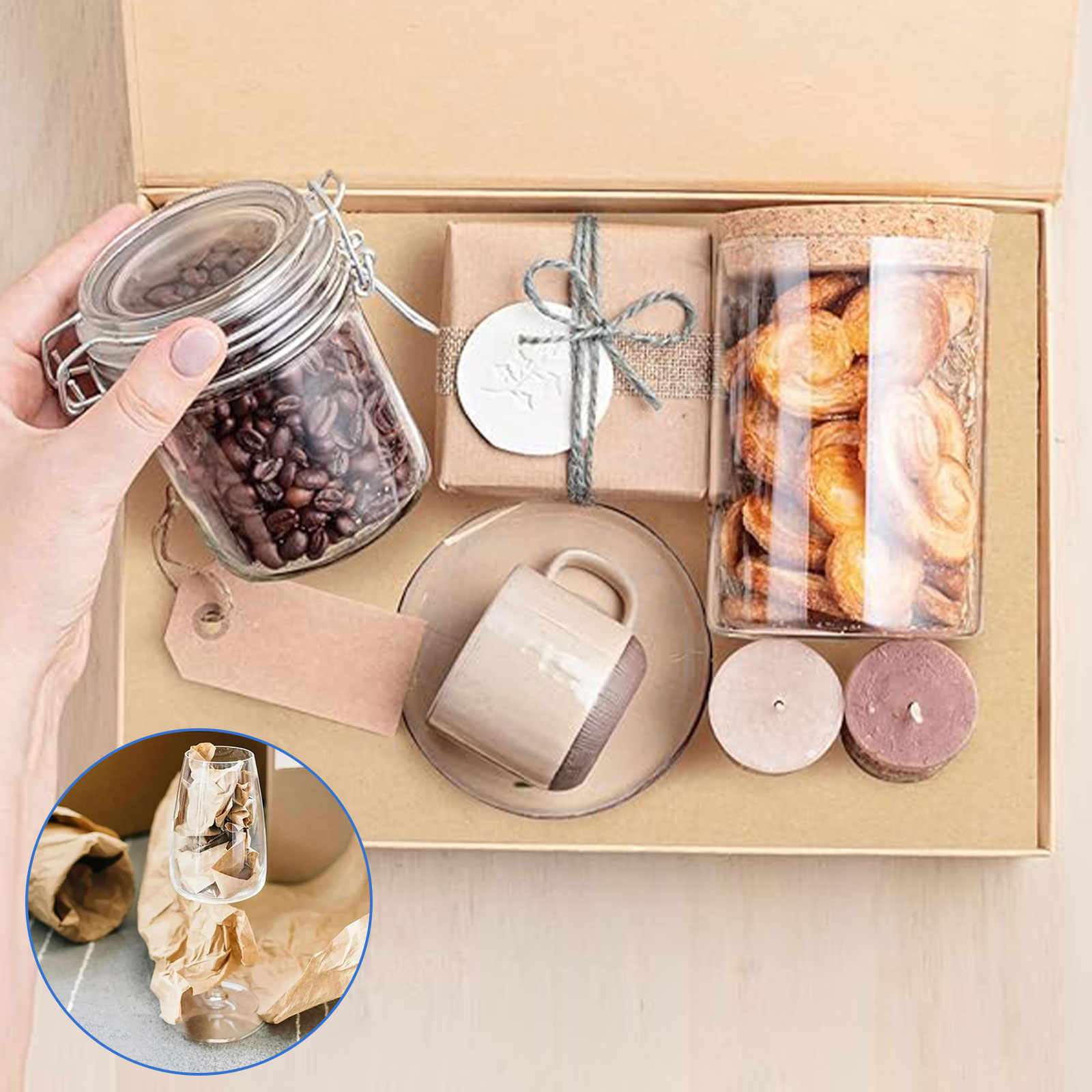 Tripumer Brown Kraft Paper Roll, 17.3" x 33 ft photo 2