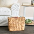 thumbnail image 3 of Household Essentials Side by Side Magazine Rack, Natural Hyacinth, 3 of 7
