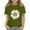Army Green, variant on AWZXDE Girls Short Sleeve Crew Neck Casual Top Loose Blouse Soft Comfortable Cute Tops For Summer Army Green 6-7 Years