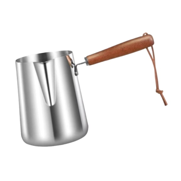 Coffee Pot Milk Warmer Butter Warmer with Easy Pour Spout for Home and Professional Cafe Kitchen Use