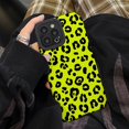 thumbnail image 2 of Fashion Fluorescent Yellow Leopard Print Phone Case For iPhone 14 11 12 13 Pro XS Max Mini XR 8 7 6 6S Plus Soft Silicone Cover xuanjing unisex, 2 of 2