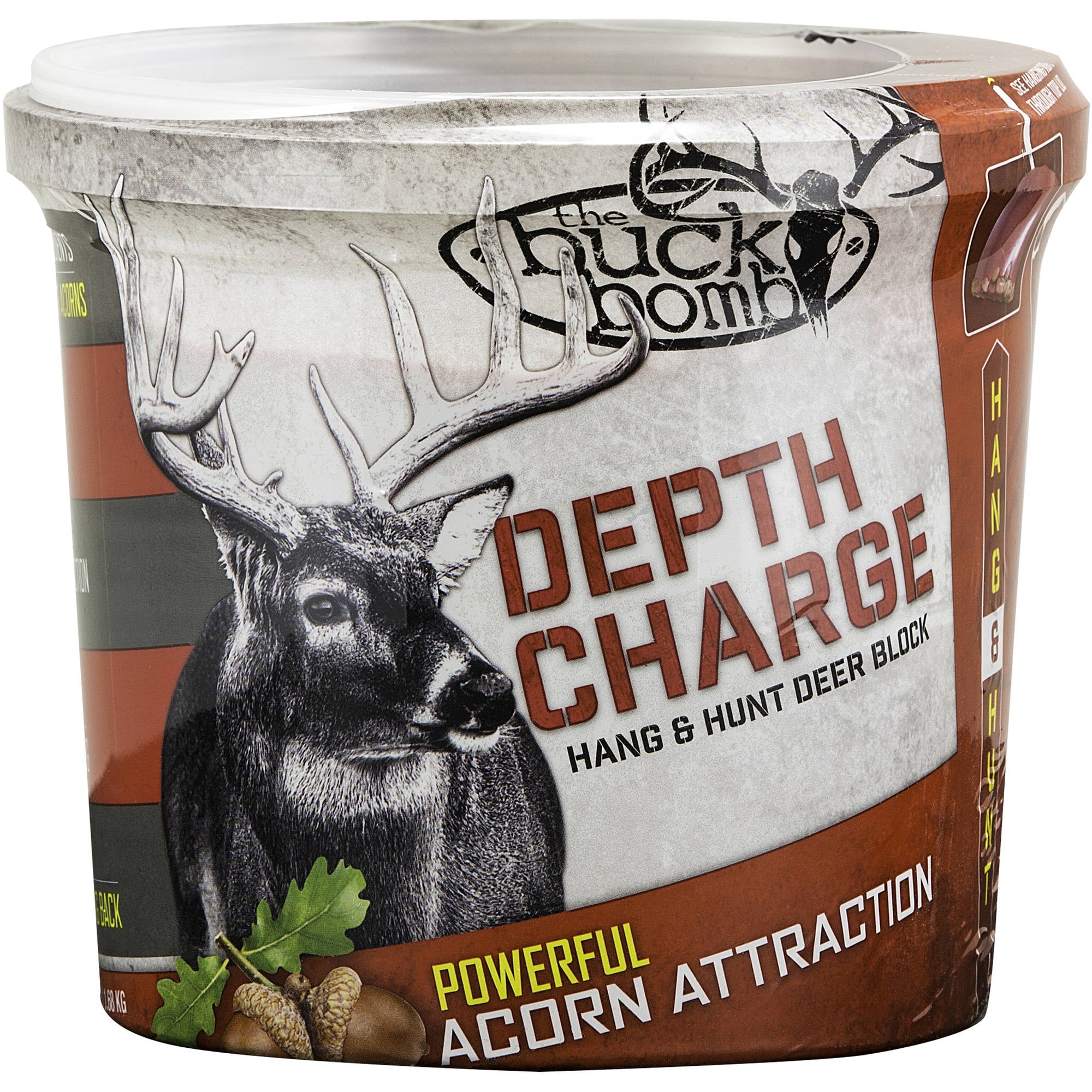 Depth Charge Hang and Hunt Block Deer Attractant, Acorn Scent, Buck
