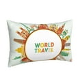 thumbnail image 2 of Daiia World Travel3 Bedding Waterproof Pillow Protector Zippered Queen – Bed Bug Proof Pillow Encasement-16"x24", 2 of 9