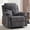 Dark Grey, variant on Manual Rocker Recliner Chair for Adults with Vibration Massage,Glider Rocking Recliner Chairs for Living Room Bedroom Overstuffed Soft Reclining Sofa Chair with Pockets and Cup Holds (Coffee)