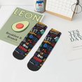 thumbnail image 7 of Pofeuu Basketball Print 30cm Socks, Adult Running Hiking Socks for Youth and Adult, 7 of 7