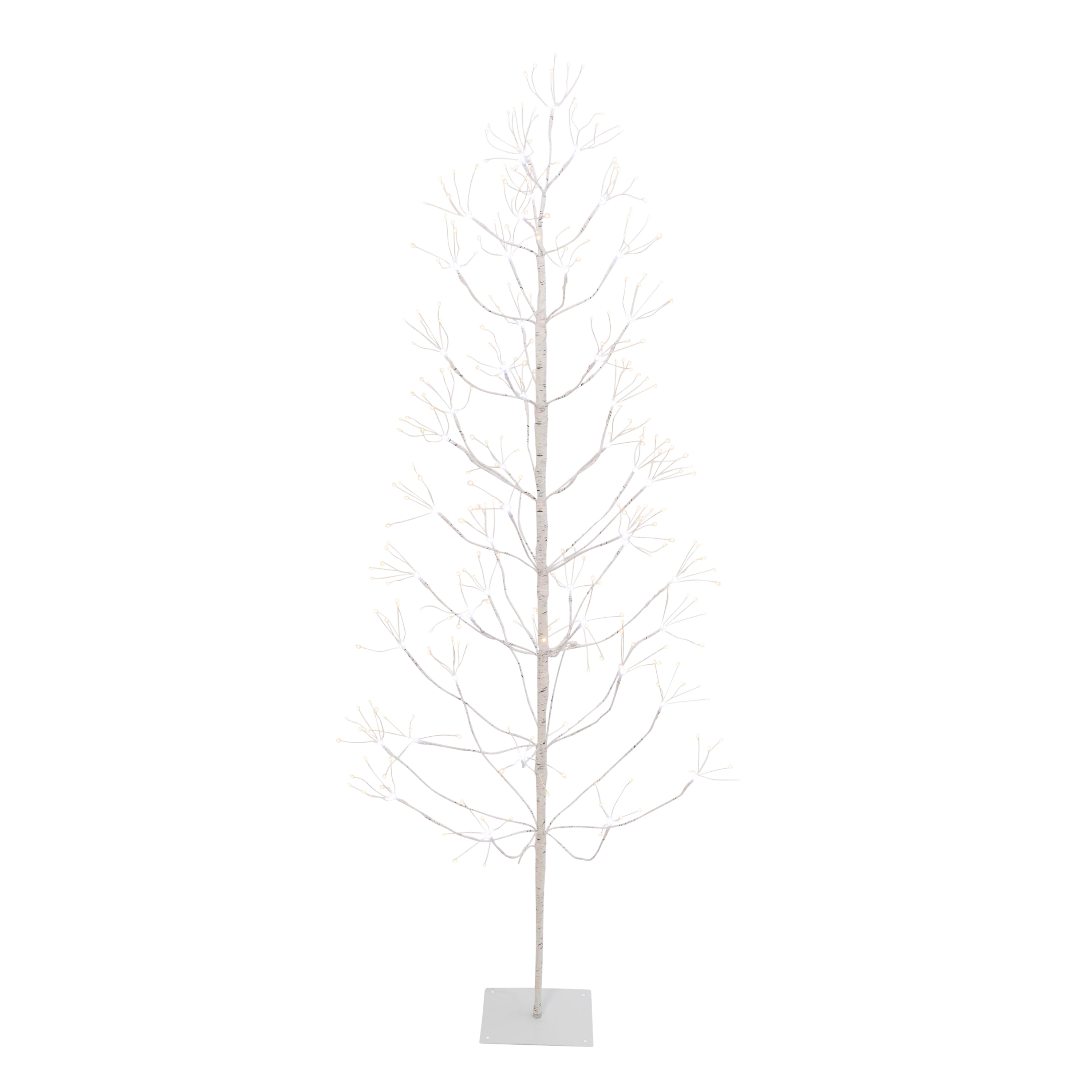 Algebra Forkert risiko Gerson International 72-Inch Tall White Electric Birch Tree with 588 Warm  and Cool White LED Lights, 5 functions - Walmart.com