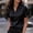 Black, variant on Satin Blouses For Women Peasant Blouse Cute Basic Tops For Women Short Sleeve Top For Women Business Casual Women Wrinkle Free Travel Clothes For Women Peasant Tops For Women