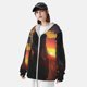thumbnail image 3 of Balery Sunset Western Cowgirl Sudadera ligera de manga larga con capucha y protección solar UPF 50+ para hombre y mujer, ideal para pesca y running-X-Large, 3 of 7