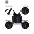 thumbnail image 4 of Luxtrada Women Sauna Body Shaper Waist Cincher Trainer Underbust Corset Shapewear Tummy Control Slimming Vest Zipper Hook Body Shaper Underbust, 4 of 7
