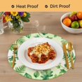 thumbnail image 4 of Spring Botanical Round 13 Inch Placemats Set of 4, Watercolor Ivy Ferns Leaves Ombre Green HeatResistant Non Slip Place Mats for Dining Table, Wipeable Braided Kitchen Table Mats for Housewarming, 4 of 9