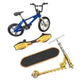 thumbnail image 1 of 4 piezas juguetes Finger Fingerboard Skateboard bicicleta Scooter pequeño , 1: 18 báscula - Un Sunnimix Patineta de dedo, 1 of 8