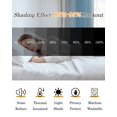 thumbnail image 5 of Sky Blue White Blackout Curtains, Light Blocking Print Window Curtains, Gradient Vertical Stripes Minimalist Thermal Insulated Window Drapes for Living Room Kitchen Cafe 2 Panels, 84"W x 84"L, 5 of 9