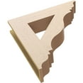 thumbnail image 6 of Ekena Millwork 5 1/2"W x 28"D x 28"H Funston Traditional Rough Cedar Woodgrain TimberThane Bracket, Primed Tan, 6 of 6