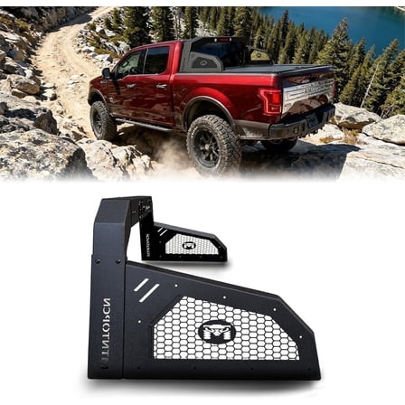 MTNTOPCN Pickup Roll Bar Military Design Heavy-Duty Adjustable Width Steel