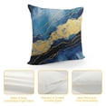 thumbnail image 4 of COMIO  Navy Blue Throw Pillow Covers, Gold Teal Abstract Marble Throw Pillows Cover, Turquoise Modern Seasonal Pillowcases Decor Gifts for Bed Couch Sofa Living Room, 4 of 5