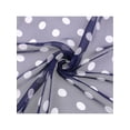 thumbnail image 4 of INSPIRAR CHIC Bufanda de Chiffon con Lunares de los Años 50 para Mujeres, Chal de Cabeza Largo Suave y Ligero Retro para Todas las Temporadas 63.0"x19.7" Azul Marino, 4 of 6