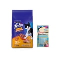 thumbnail image 1 of Felix Triple Delicious Granja 10 kg + Churu Skin&Coat Atún y Vieira Snack 4 tubos de 14g, 1 of 4