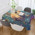thumbnail image 5 of BZSMCE Square Tablecloth Owl Fly Pattern Pattern Tableclothes, 5 of 8