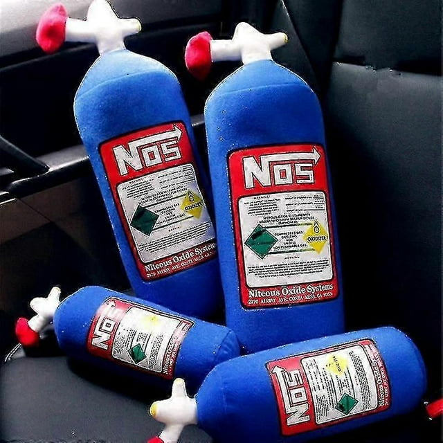 Nos Nitrous Oxide Bottle New Plush Toys Pillow Stuffed Soft Turbo Jdm Cushion Gifts Car Decor Headrest Backrest Seat Neck
